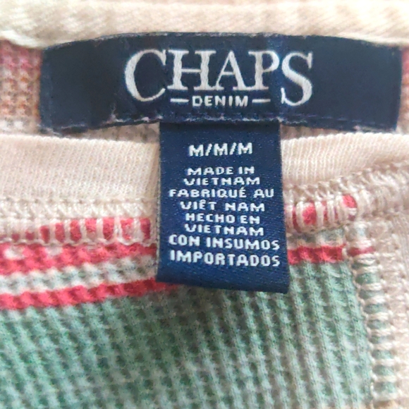 Chaps sport striped t-shirt size M - Picture 9 of 9